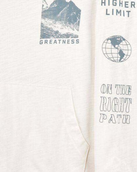  Product image 4 of Kid Mountain Knit Hoodie - White