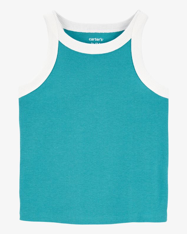 Product image 1 of Toddler Ribbed Double Dutch Tank - Turquoise