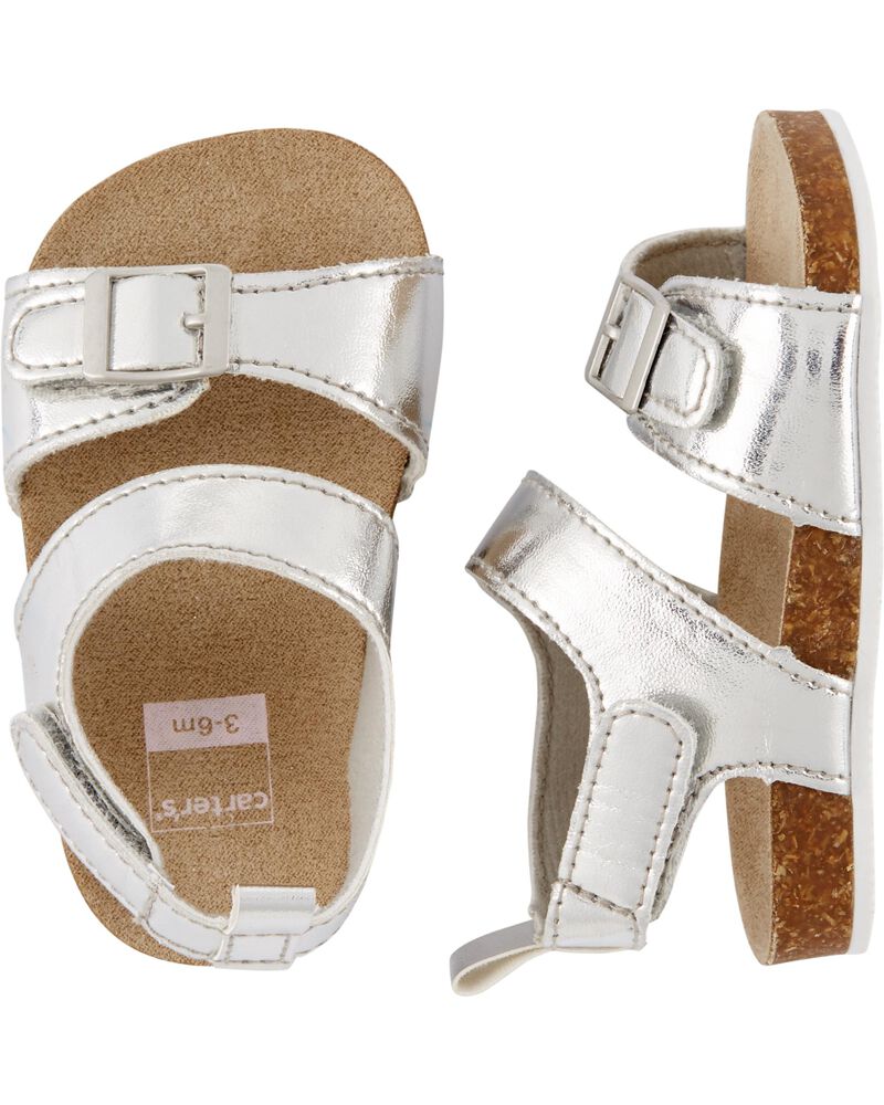 Carter�s Metallic Cork Sandal Baby Shoes