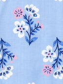 Blue - Kid 2-Piece Floral Loose Fit Pajamas, Selected