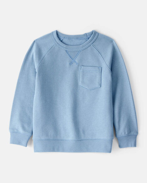toddler boy daydream fleece long-sleeve sweatshirt - blue