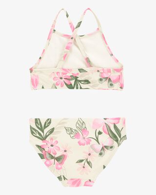 Product image 2 of Toddler 3-Piece Tropical Floral Rashguard Swim Set - Pink/Cream
