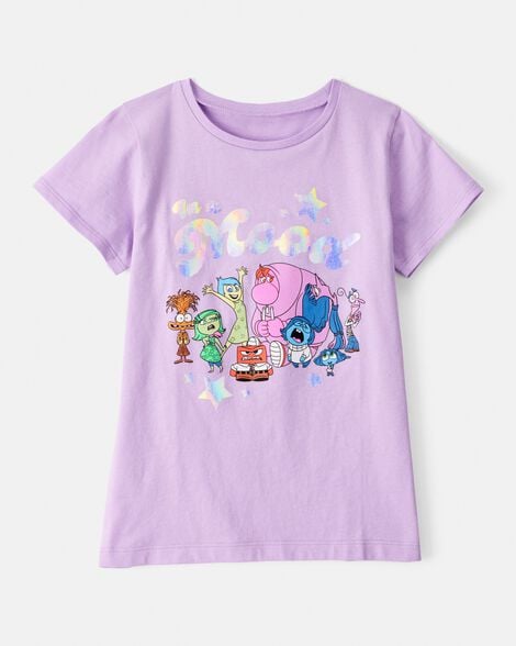 girls insideout short-sleeve graphic tee - purple