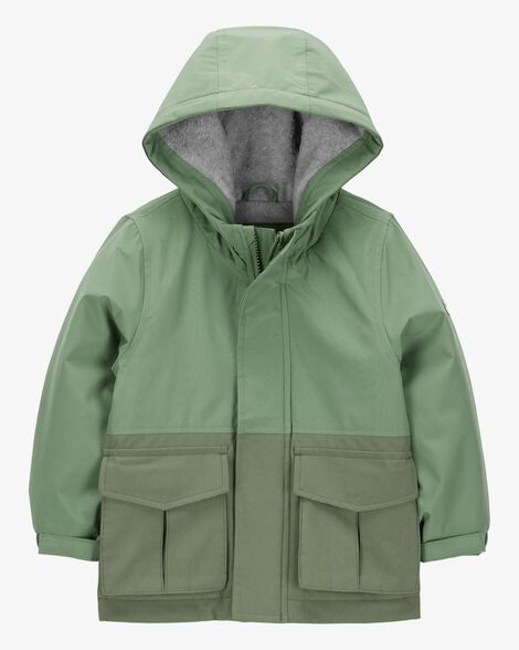  Product image 1 of Toddler Midweight Color Block Jacket - Green