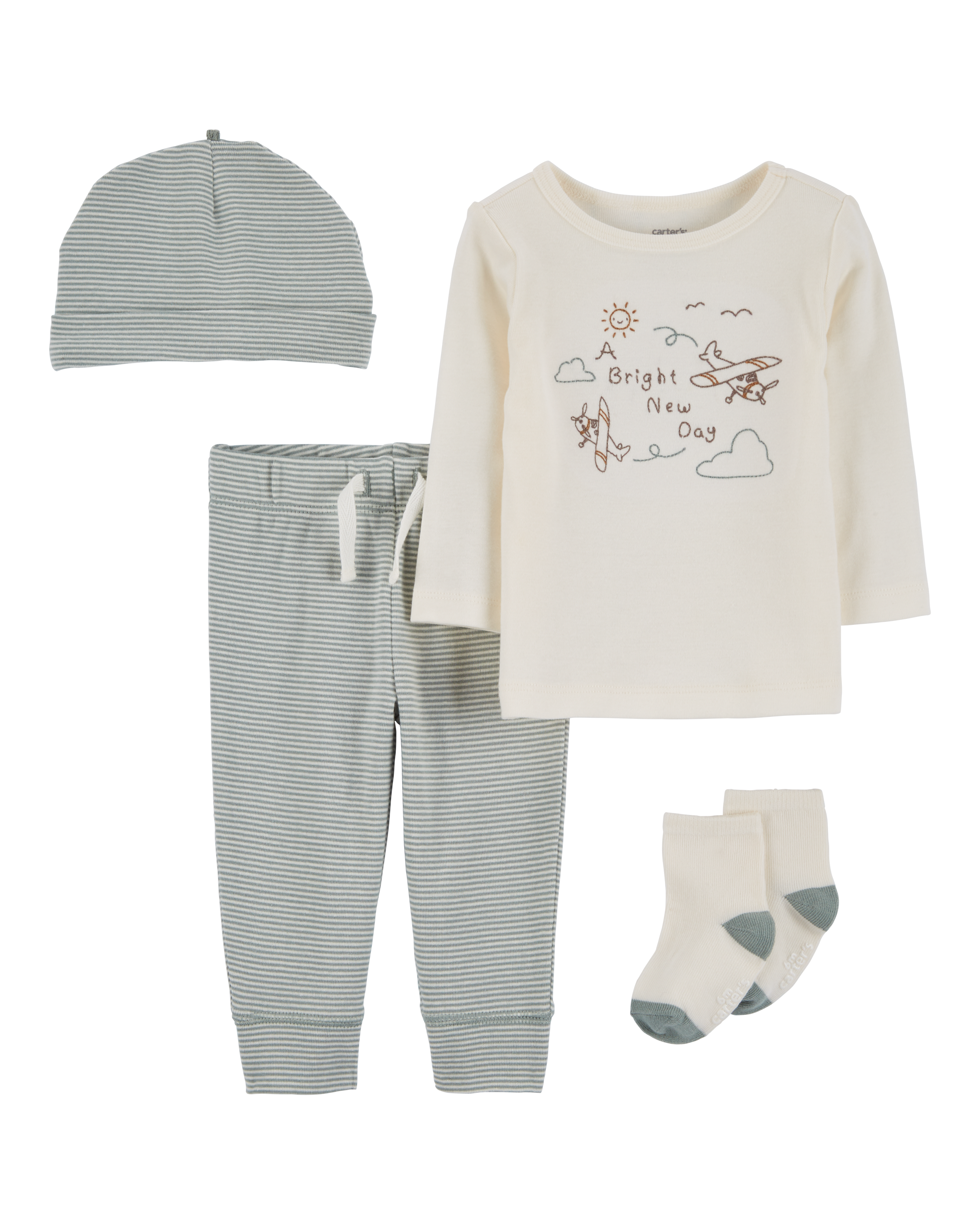 Baby 4-Piece Airplane Outfit Set
