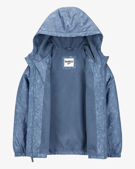 Boys Fleece-Lined Midweight Jacket - Blue