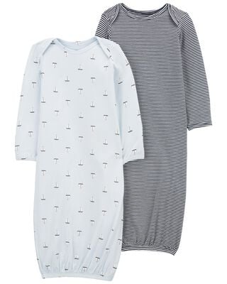 Product image 1 of Baby 2-Pack PurelySoft Sleeper Gowns