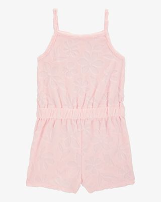 Product image 1 of Toddler Floral Terry Cloth Swimsuit Cover-up Romper - Pink