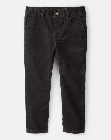 toddler boy corduroy pants - black