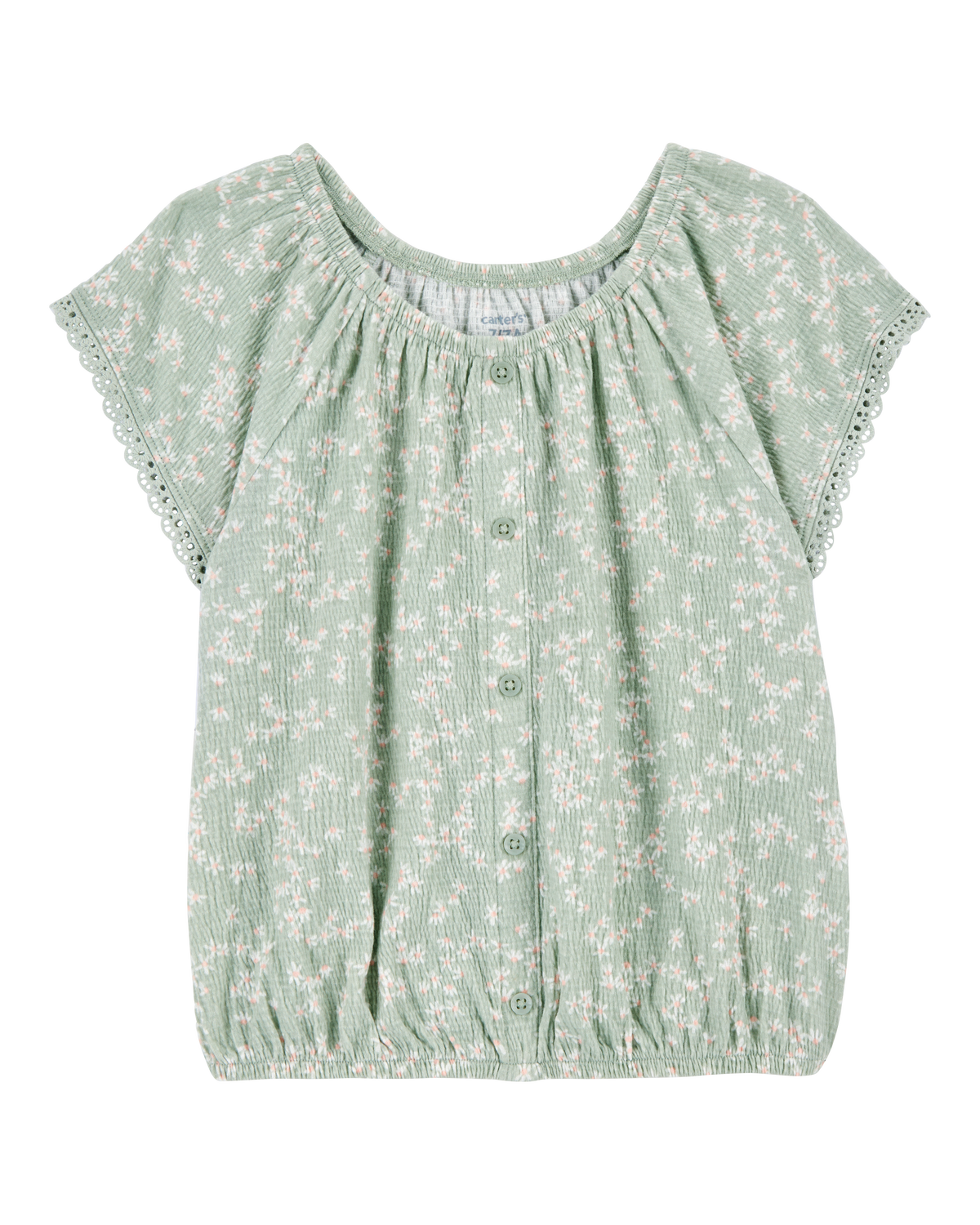 Kid Floral Short-Sleeve Fashion Top - Floral - Carter's | Carter's