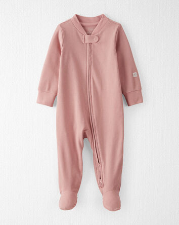 Baby  Organic Cotton Sleep & Play Pajamas in Pink