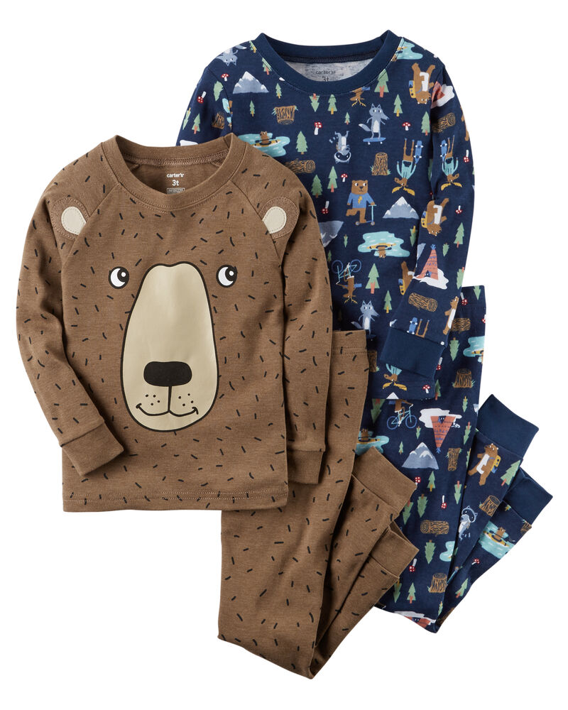 4 Piece Camping Snug Fit Pjs Carters Com