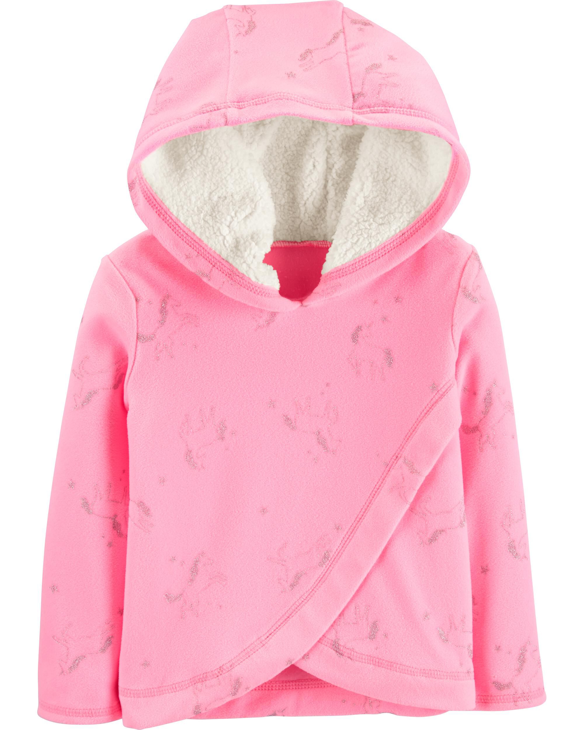 carter's unicorn fleece sweatshirt