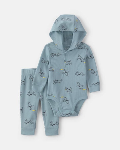 Baby Hooded Sherpa Jumpsuits