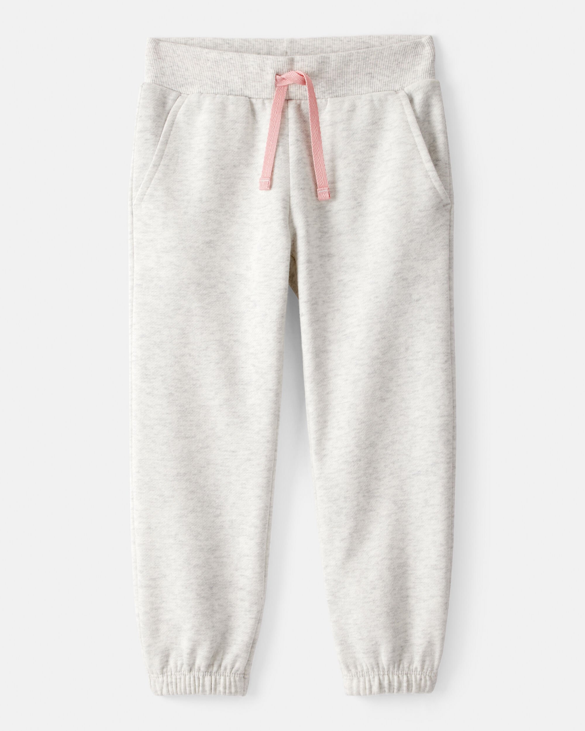 Toddler Girl Cotton Joggers - Grey