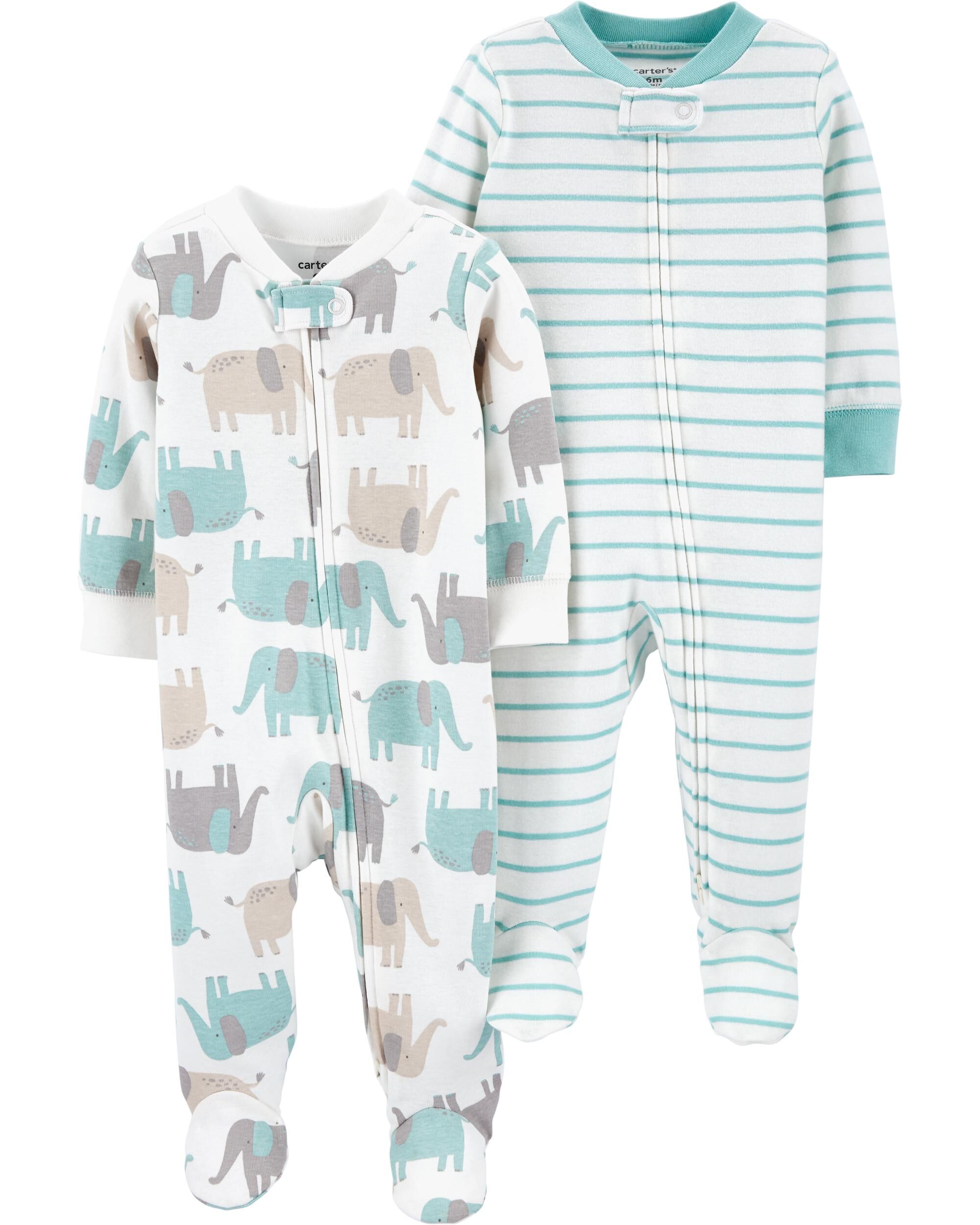 2-Pack Zip-Up Cotton Sleep & Plays