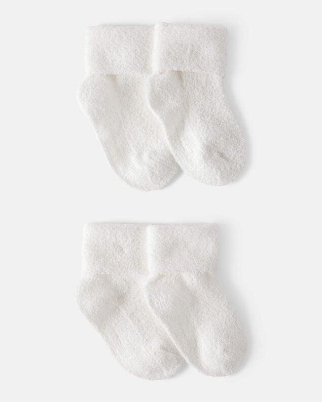 Product image 1 of Baby 4-Pack Foldover Chenille  Booties