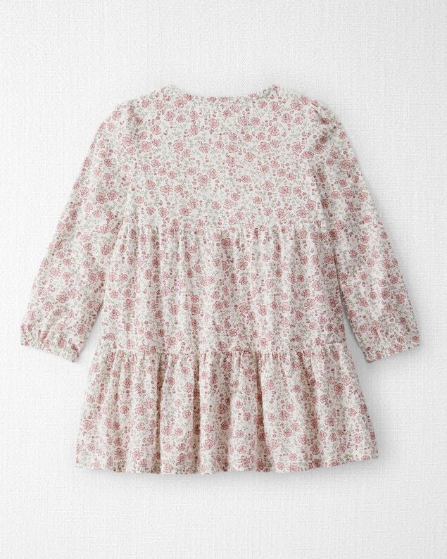 Product image 2 of Toddler Girl Organic Cotton Dress in Prairie Blossom Print