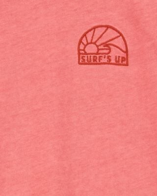 Product image 2 of Kid Solid Short-Sleeve Tee - Red