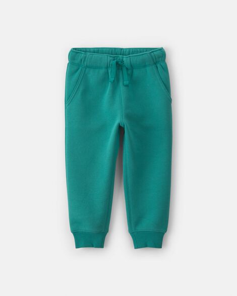 toddler fleece joggers - green