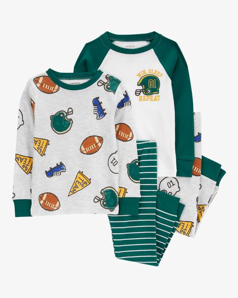  Product image 1 of Toddler 4-Piece Sports 100% Snug Fit Cotton Pajamas