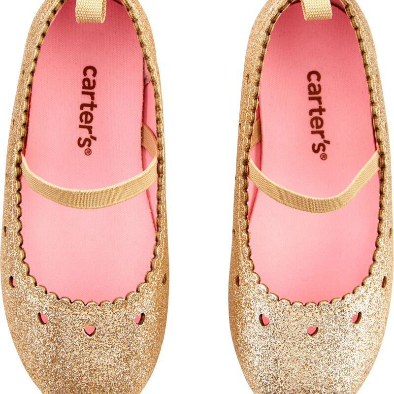 Toddler Gold Carter's Ellaria Ballet Flats