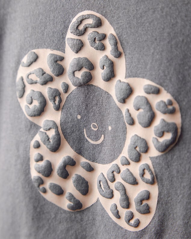 Product image 2 of Toddler Girl Flower Long-Sleeve Graphic Tee - Grey