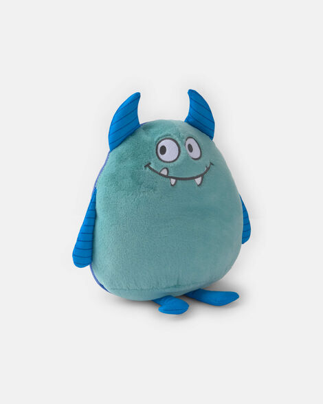 reversible monster plush toy - blue