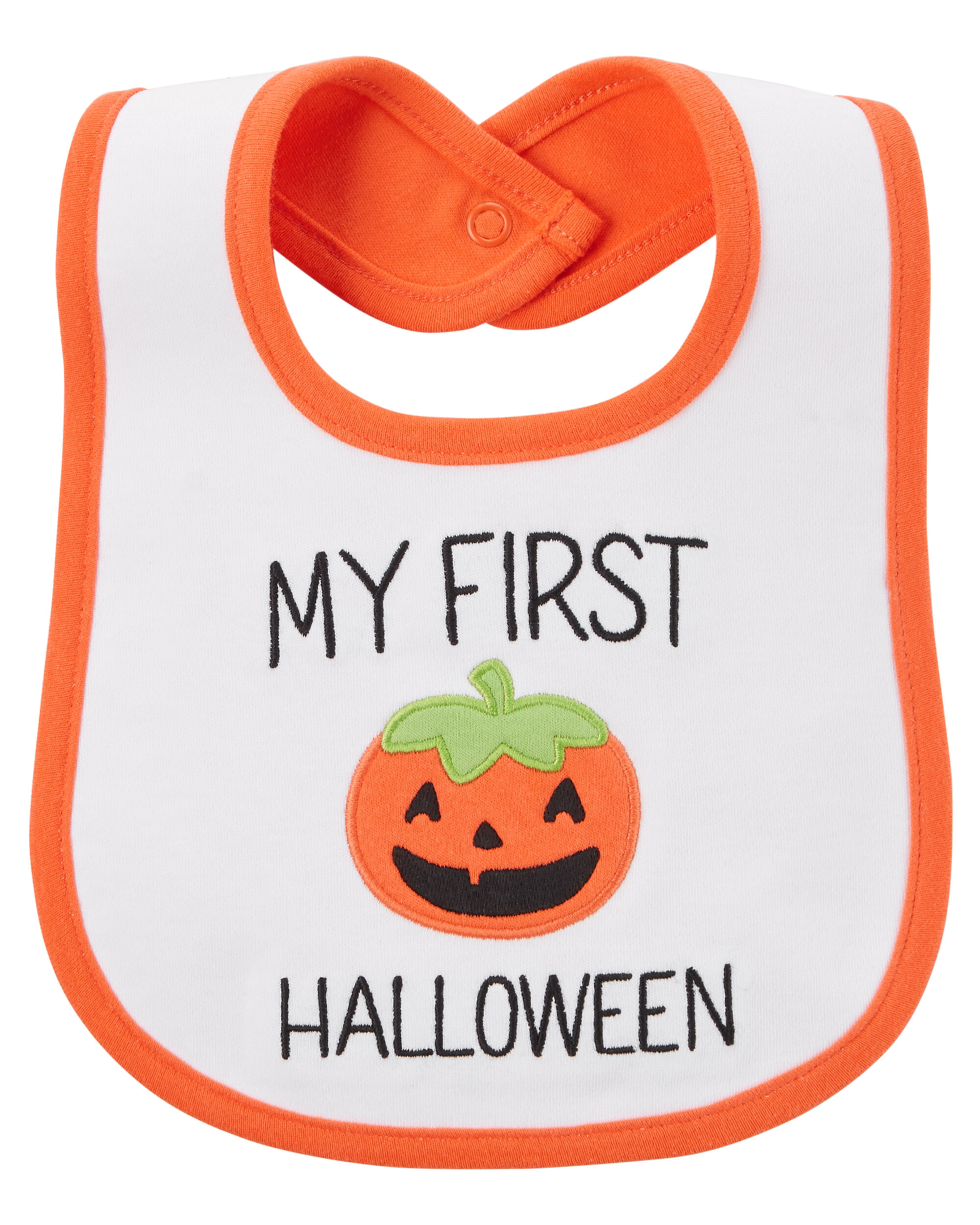 images my first halloween teething bib