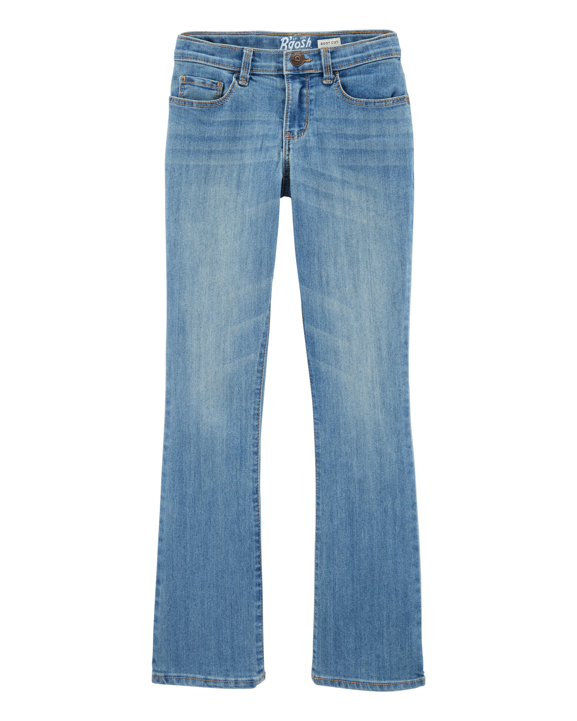 Girls Medium Blue Wash Bootcut Jeans