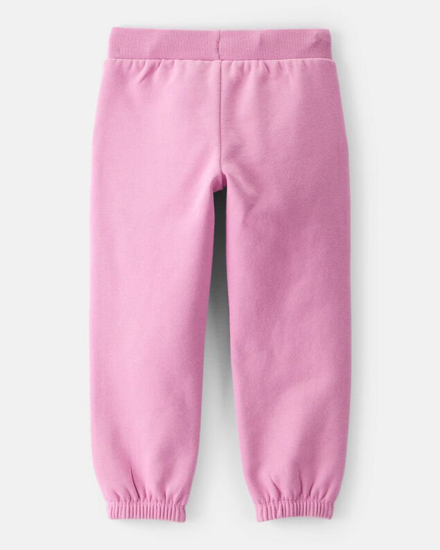 Product image 2 of Toddler Girl Cotton Joggers - Pink