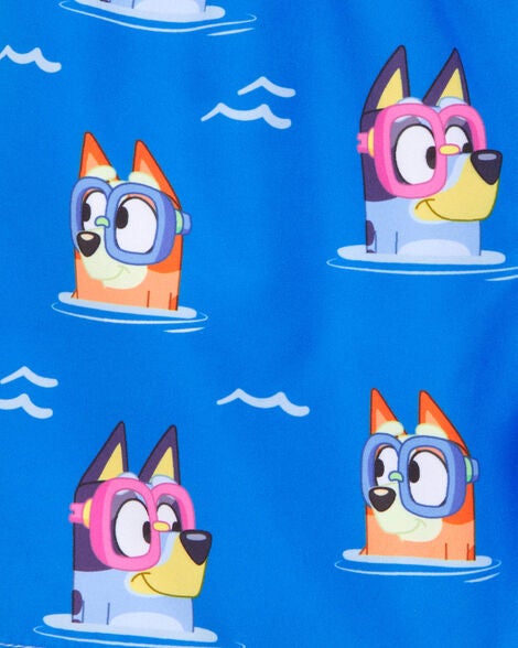  Product image 3 of Toddler Bluey™ Swim Trunks- Blue