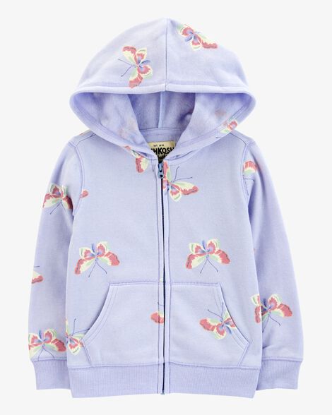  Product image 1 of Baby Butterfly Print Fleece Jacket