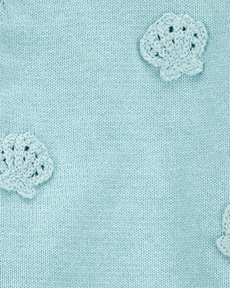 Product image 2 of Baby 2-Piece Crochet Sweater Knit Tank & Diaper Cover Set