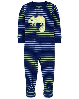 Toddler 1-Piece Dog 100% Snug Fit Cotton Footless Pajamas  