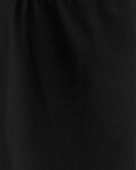  Product image 3 of Kid 2-Pack Black & White Cotton Stretch Leggings