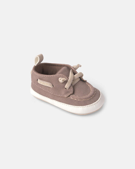 baby boy boat shoes - grey