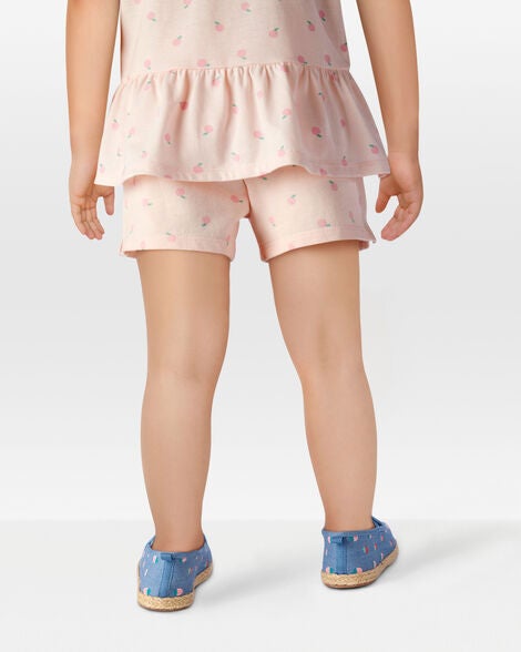  Product image 3 of Toddler Pull-On French Terry Shorts - Pink
