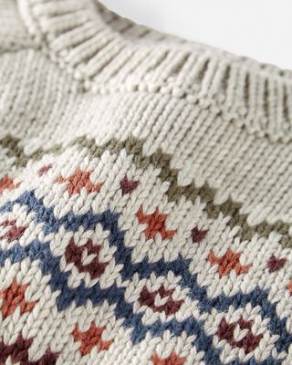 Product image 2 of Baby Organic Cotton Fair Isle Sweater