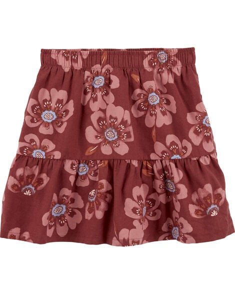 Product image 1 of Kid Floral Linen Skort