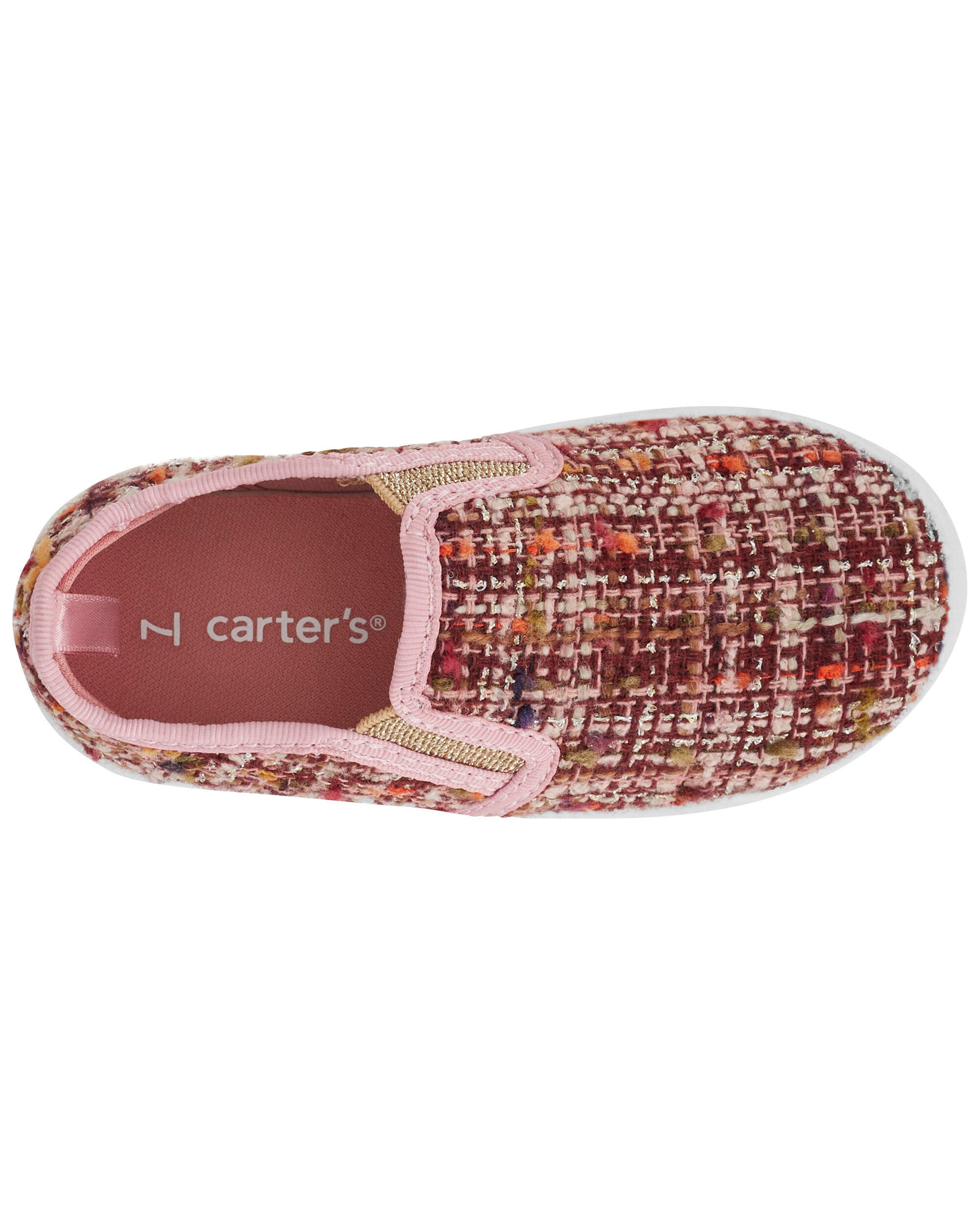 Toddler Tweed Slip On Casual Shoes Carter s Carter s