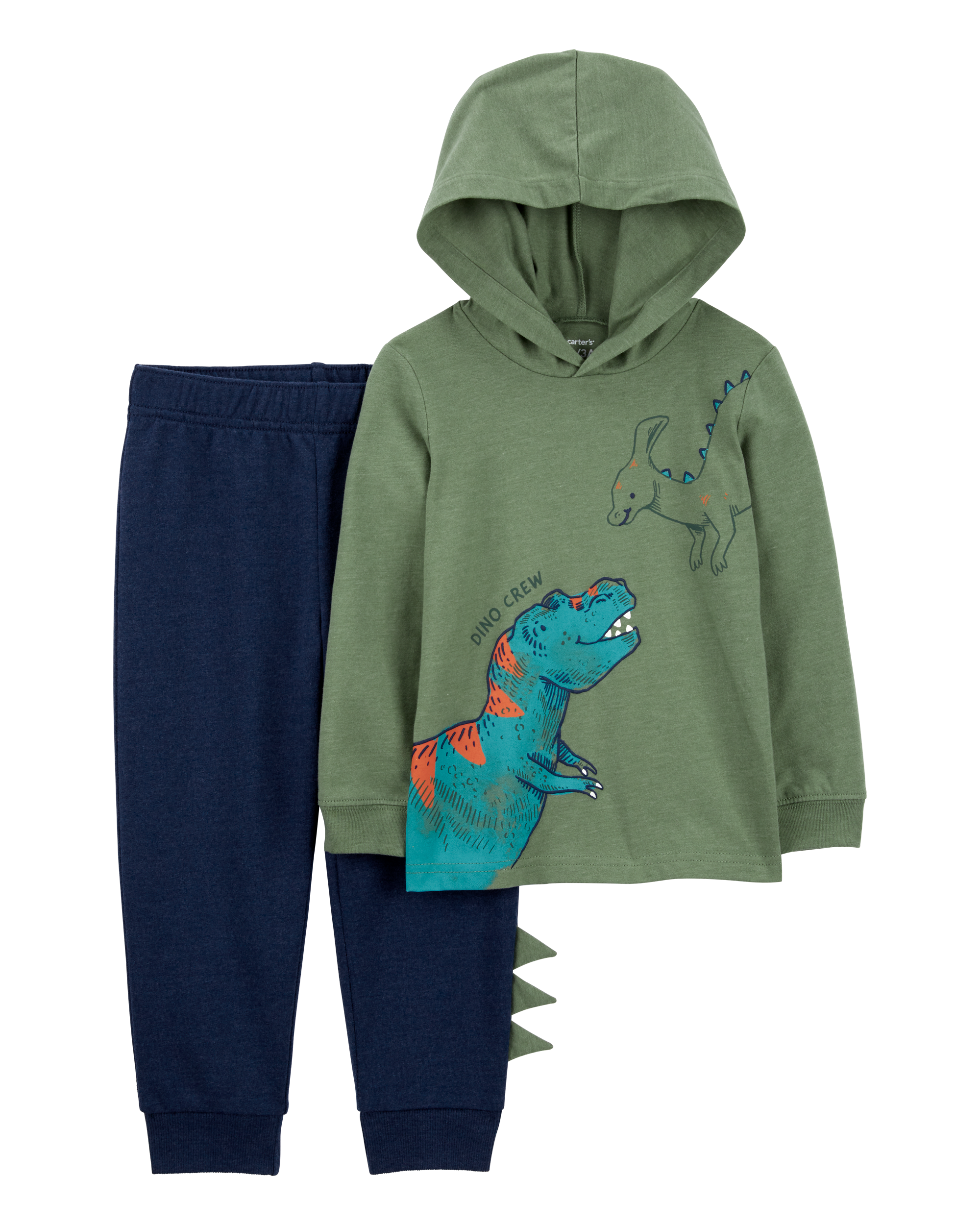 Toddler 2-Piece Dinosaur Hooded Tee \u0026 Jogger Set - Carter's | Carter's