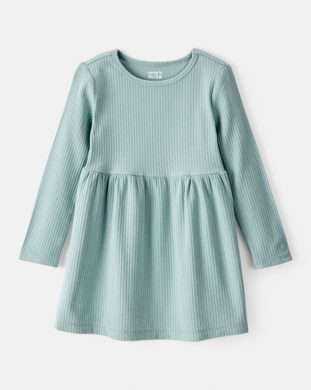 Product image 1 of Toddler Girl Long-Sleeve Dress - Green