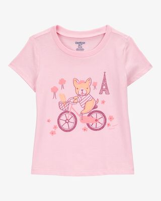 Product image 1 of Toddler Paris Short-Sleeve Graphic Tee - Pink