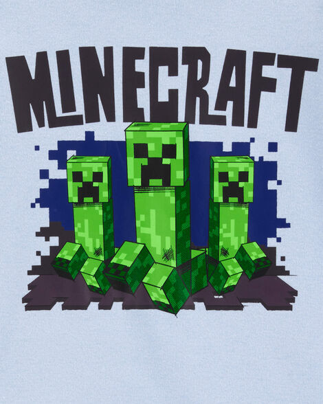  Product image 2 of Kid Minecraft Snug Fit Cotton 2-Piece Pajamas - Blue