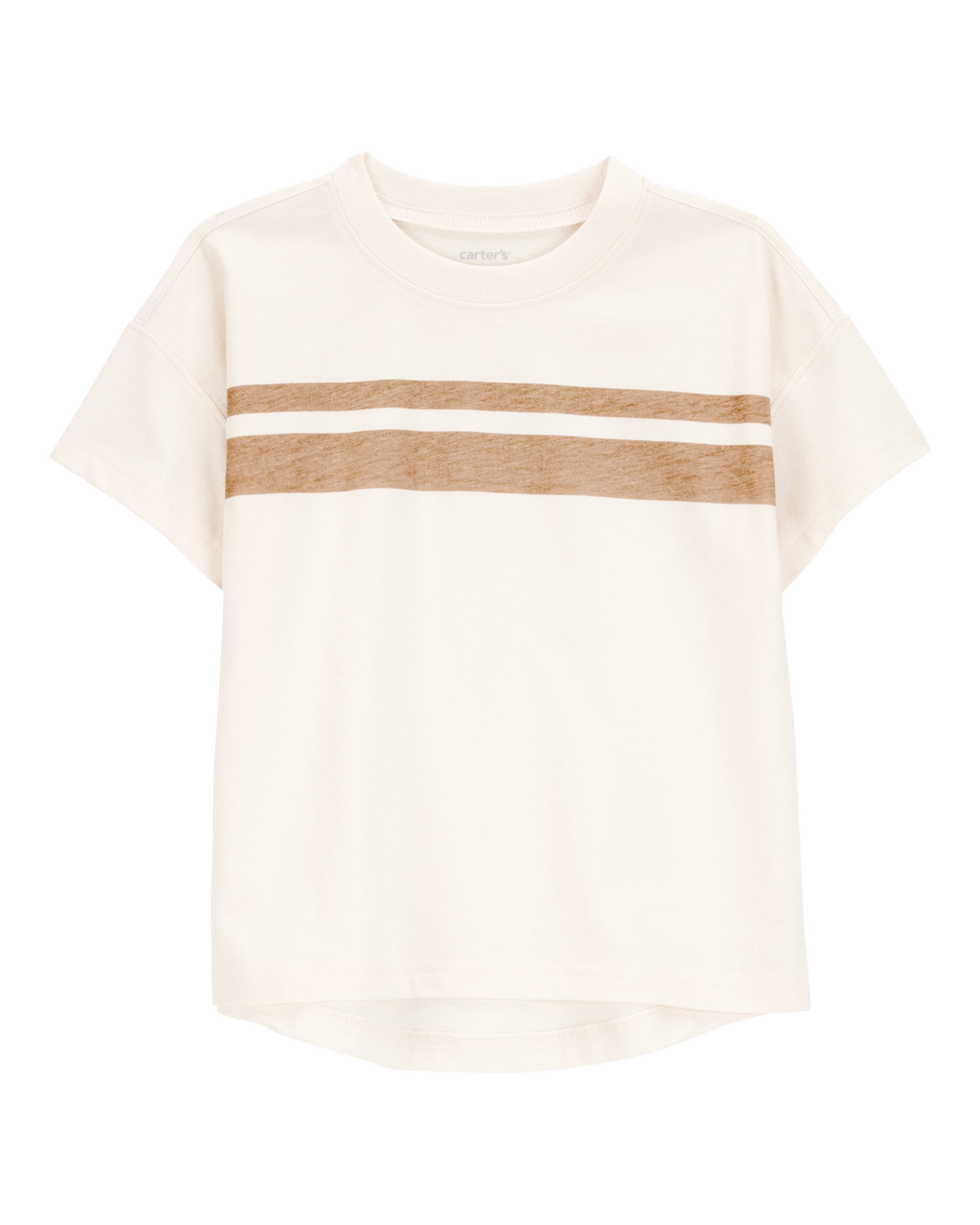 carter's Toddler Striped Short-Sleeve Tee - Cream