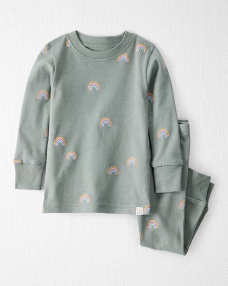 Baby Organic Cotton Pajamas in Magical Rainbow Print