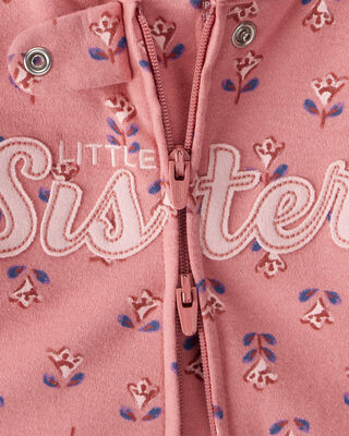 Product image 2 of Baby Little Sister 2-Way Zip Cotton Sleep & Play Pajamas