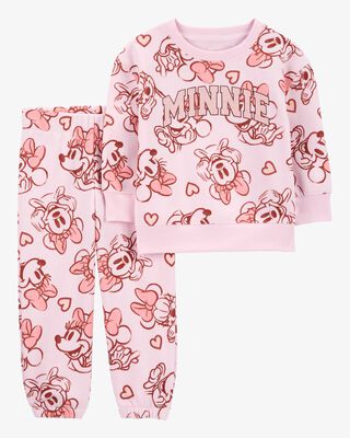 Product image 1 of Baby 2-Piece Minnie Mouse Sweatshirt & Pant Set