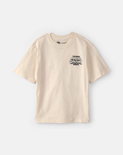 boys nintendo super mario graphic tee - cream